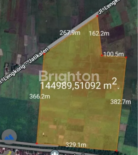 TANAH INDUSTRI NGASEM - LENGKONG NGANJUK JATIM, ZONA MERAH, COCOK UNTUK DIBANGUN PABRIK, NOLL JALAN PROVINSI