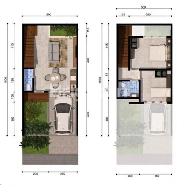 image RUMAH DIAN ISTANA CLUSTER OASIA 2 LANTAI SEMI FURNISHED  (2)