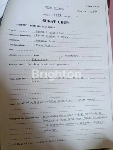 image MURAH SEGERA DIJUAL TANAH COCOK UNTUK GUDANG LOKASI DENPASAR (3)