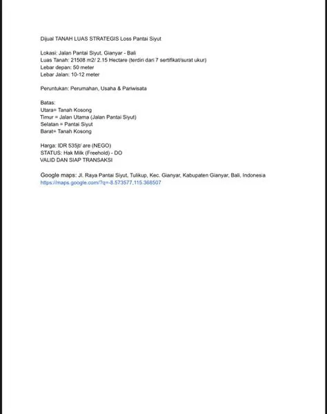 image TANAH LOSS PANTAI SIYUT GIANYAR BALI (4)