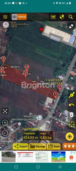 image DIJUAL TANAH NOL JALAN RAYA MOJOWARNO, JOMBANG (1)