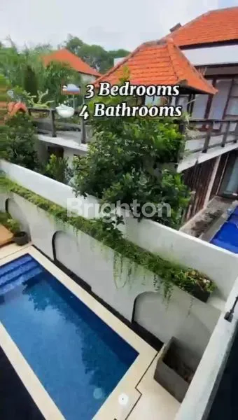 image VILLA BARU LUAS DEKAT PANTAI DI SANUR, 2 LANTAI 3 KAMAR TIDUR FULLY FURNISH DENGAN SWIMMING POOL CANTIK DI PANTAI SANUR KESIMAN (7)