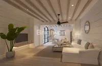 final render living room kav 5 villa pantai 2