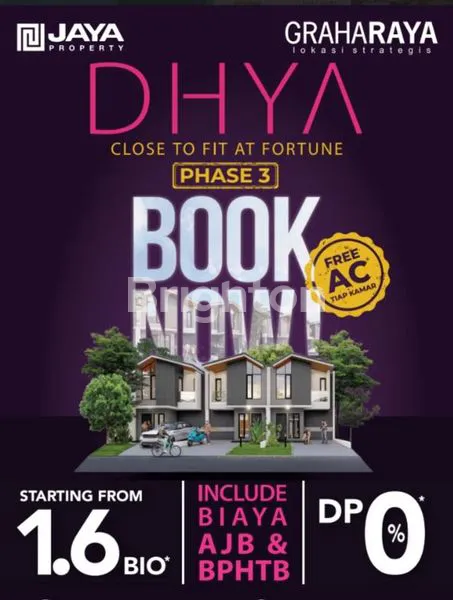 image RUMAH BARU SIAP DI KPR / CASH , TIPE DHYA DI CLUSTER FORTUNE GARDEN GRAHA RAYA (1)
