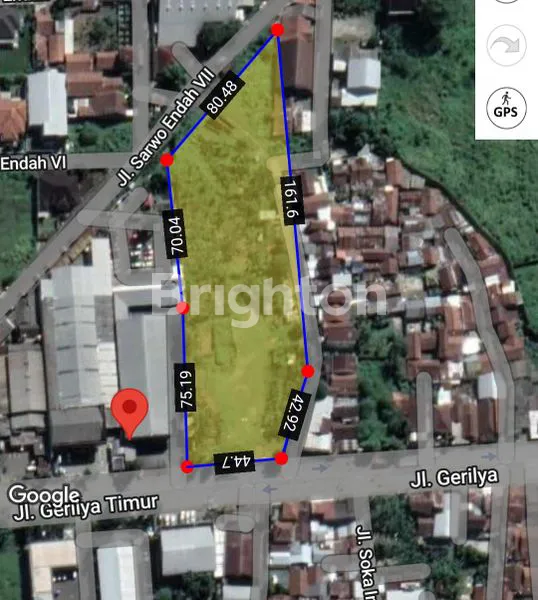 JUAL TANAH DI JALAN GERILYA TIMUR - PURWOKERTO