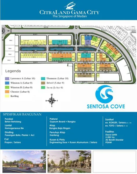 image CLUESTER PREMIUM SENTOSA COVE DI CITRALAND GAMA CITY MEDAN  (8)