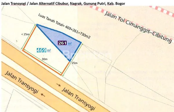 image TANAH DIJUAL JALAN RAYA UTAMA CIBUBUR HARGA DIBAWAH NJOP (4)