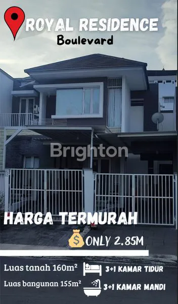 image MURAH! ROYAL RESIDENCE BOULEVARD LUAR CLUSTER DEKAT CLUBHOUSE, DEKAT GRAHA FAMILY, DIAN ISTANA, PAKUWONMALL, VILLA BUKITMAS (2)