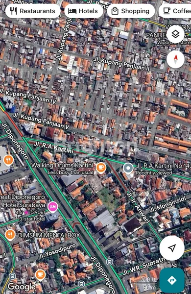 DIJUAL LAHAN KOMERSIAL AREA TENGAH KOTA JL. RAYA KARTINI SURABAYA