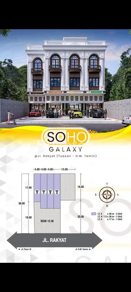 image RUKO SOHO GALAXY DI SIDORAME TIMUR, MEDAN PERJUANGAN (2)