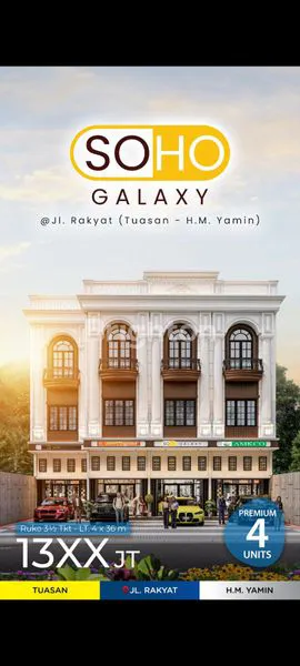 image RUKO SOHO GALAXY DI SIDORAME TIMUR, MEDAN PERJUANGAN (1)
