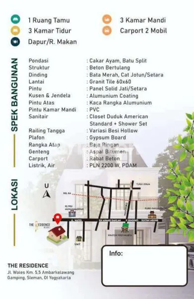 image PERUMAHAN THE RESIDENCE, SELANGKAH RS PKU MUHAMMADIYAH, KAMPUS: UMY, UNJAYA, ALMA ATA, BSI, UNV, UMB (7)