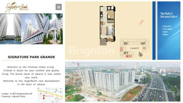 image SIGNATURE PARK GRANDE , LOKASI PREMIUM TYPE STUDIO (5)