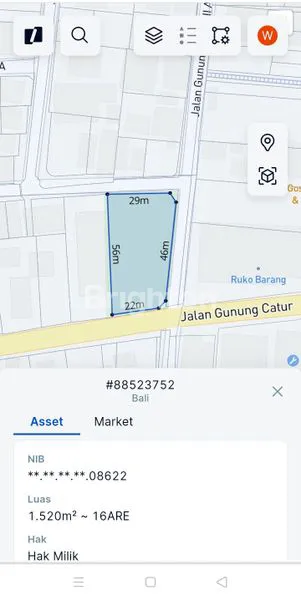 image TANAH STRATEGIS 15 ARE DI JALAN GUNUNG CATUR – INVESTASI MENGUNTUNGKAN! (2)