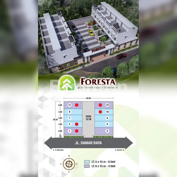VILLA 2½ TINGKAT KOMPLEK FORESTA 6 X 15