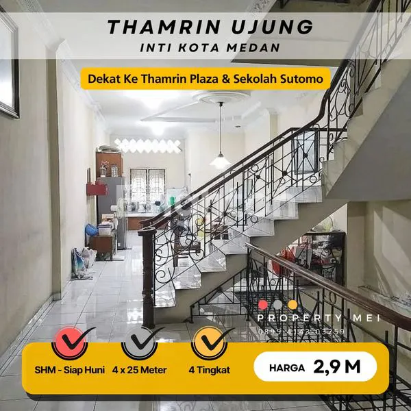 image RUKO 4,5 LANTAI LUAS 4,75 METER DAN PANJANG 25 METER DAERAH JALAN THAMRIN UJUNG - SIAP HUNI - LOKASI STRATEGIS (1)