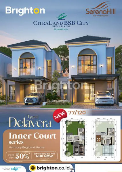 Gambar Property JUAL RUMAH PESAN BANGUN TYPE DELAVERA DI CITRALAND BSB CITY - SERENA HILLS
