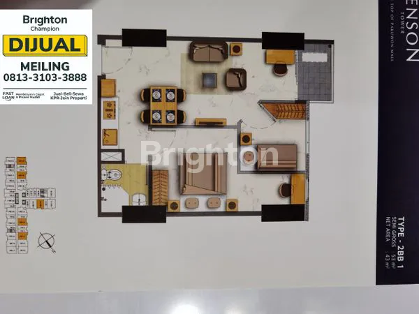 image APARTEMEN BENSON PAKUWON MALL SURABAYA 2BR (2)