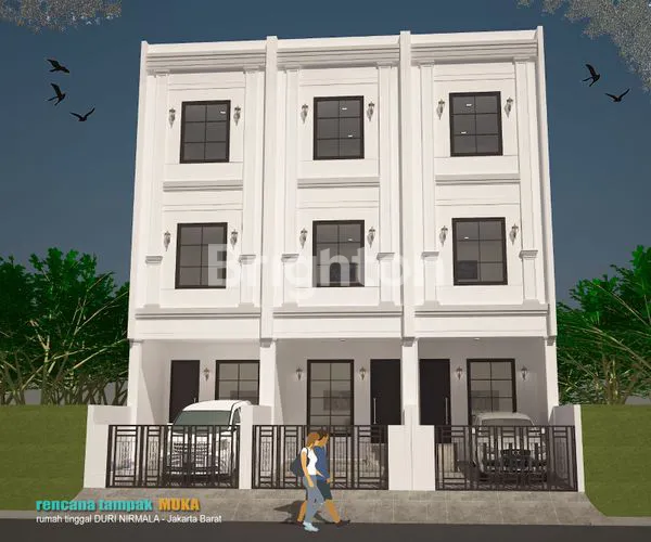 image RUMAH BARU 3 LANTAI BRAND NEW MODERN MINIMALIS, LOKASI STRATEGIS, DURI KEPA , JAKARTA BARAT (1)