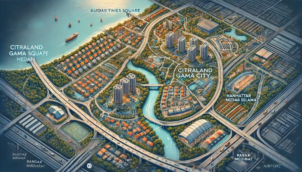 citraland gama city medan fasilitas sekitar