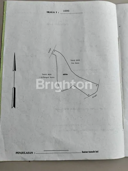 LAHAN STRATEGIS 2406M², VIEW SAWAH & LAUT