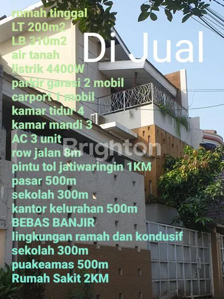RUMAH BAGUS 2 LANTAI DI BEKASI
