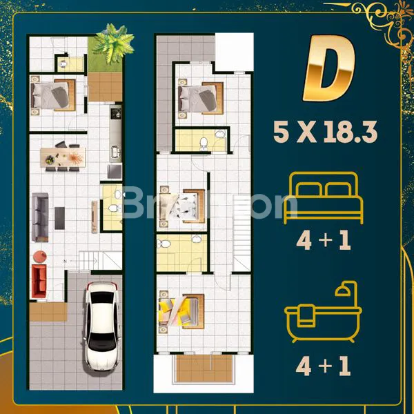 image RUMAH NEW GRESS AMERICAN STYLE DENGAN LOKASI PREMIUM DEKAT RAYA MERR, TOL WARU JUANDA, PANDUGO, MEDOKAN, GUNUNGANYAR (2)