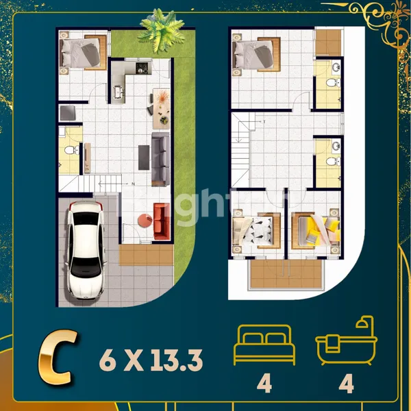 image RUMAH BARU 2 LANTAI  HOOK LEBAR 6 LOKASI RUNGKUT ASRI SURABAYA TIMUR (1)