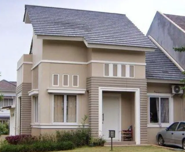 warna cat rumah bagian luar elegan