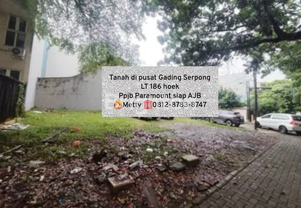 image TANAH HOEK DI PUSAT GADING SERPONG COCOK BUAT RUMAH TINGGAL TENANG AMAN BEBAS BANJIR (1)
