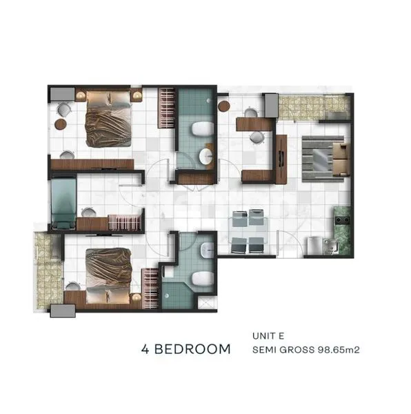 image PRINCETON TYPE E 4BR 98.65M² (3)