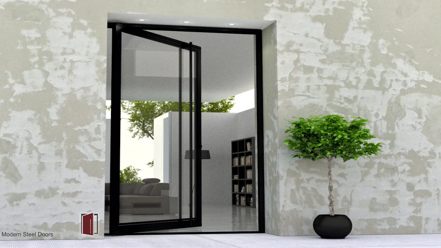 pintu minimalis kaca 8