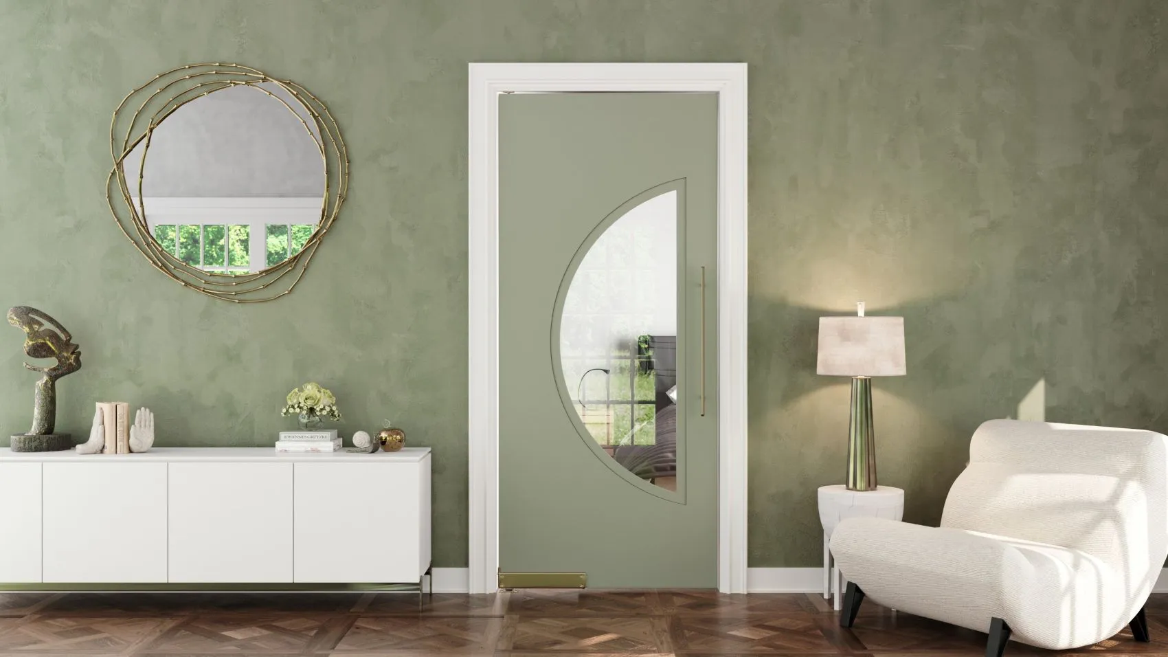 model pintu minimalis kombinasi kaca 5