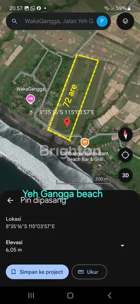image DIJUAL TANAH LOS PANTAI YEH GANGGA ( BEACH FRONT LAND ) FREEHOLD  IN TABANAN (1)