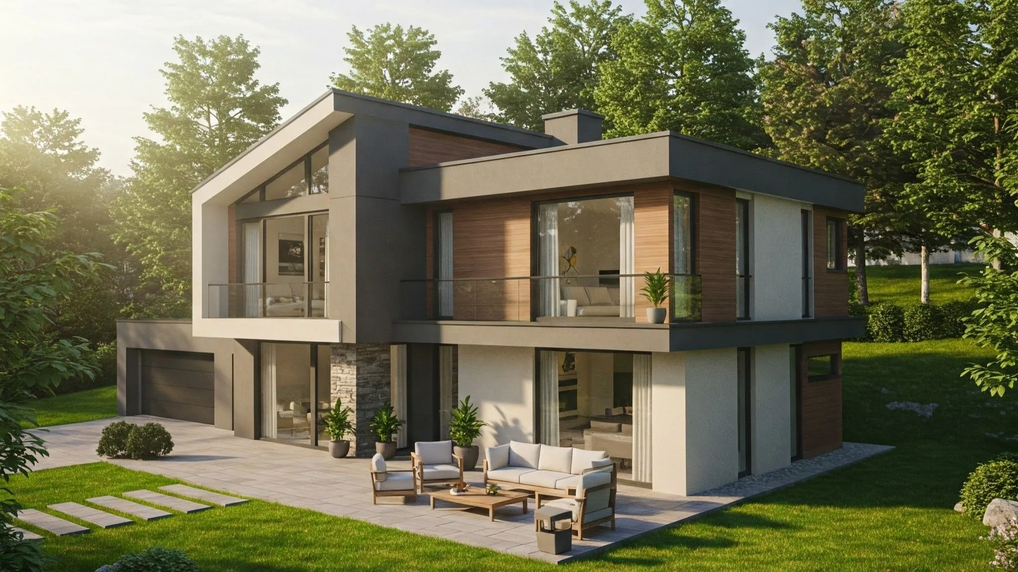 keunggulan desain rumah 2 lantai minimalis modern elegan 5