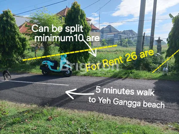 LEASEHOLD ( TANAH DIKONTRAKKAN ) 5 MINUTES  WALK TO YEH GANGGA BEACH