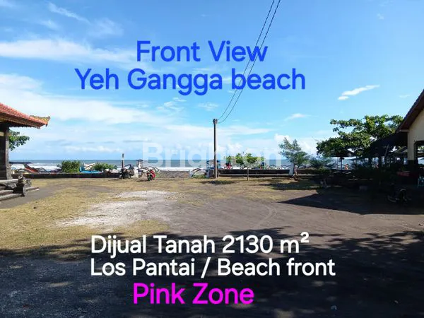 DIJUAL ( FREEHOLD ) TANAH LOS PANTAI DI YEH GANGGA BEACH. TABANAN . BALI .