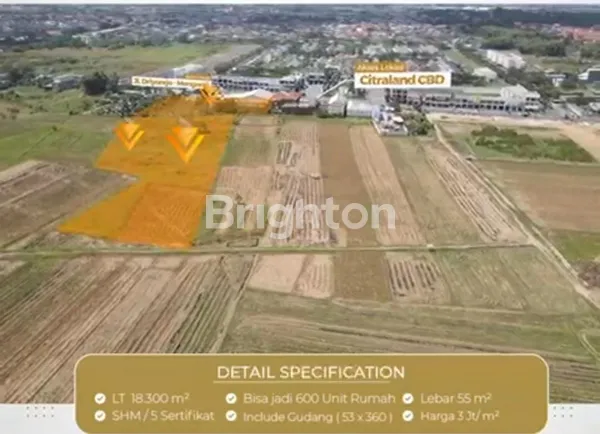 image TANAH DRIYOREJO GRESIK DEPAN CITRALAND DEKAT PABRIK KAPAL API, WING GROUP (3)