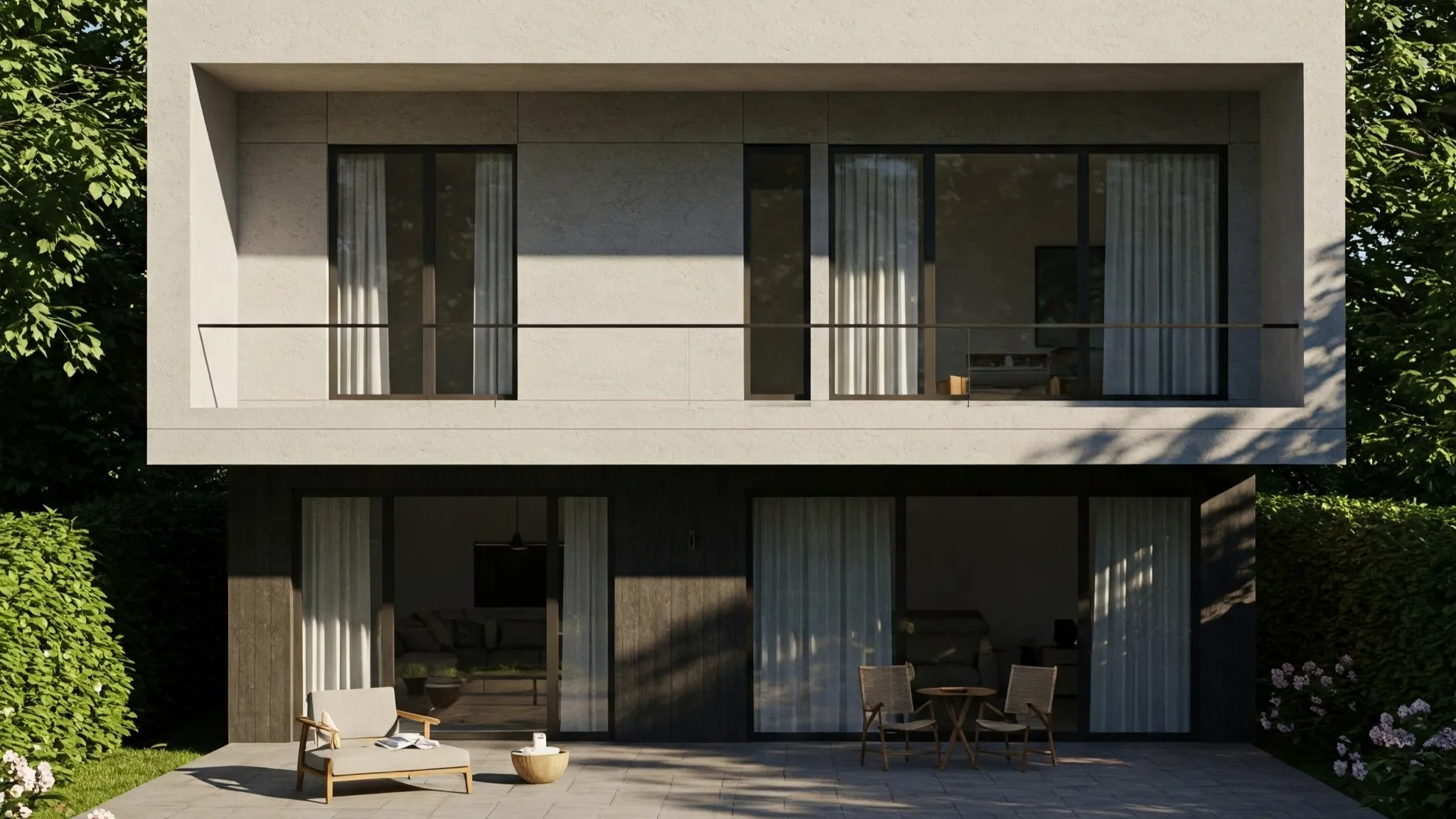 balkon rumah gunakan konsep open space yang lapang 10