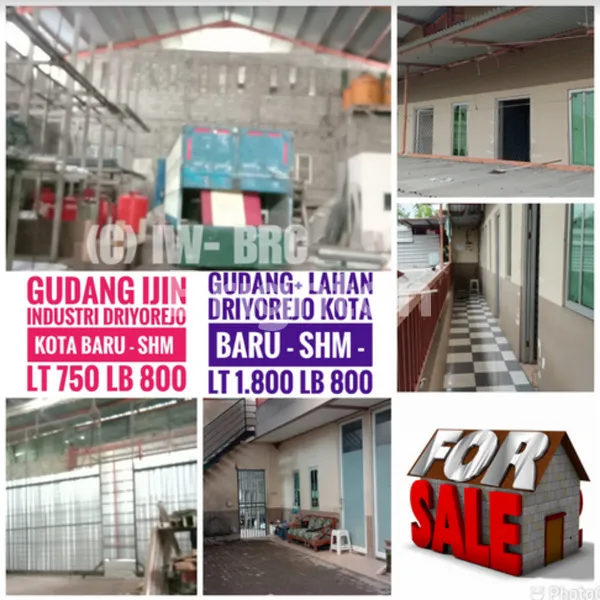 image GUDANG INDUSTRI PREMIUM 1400M2 + LAHAN 5000M2 DI DRIYOREJO GRESIK (1)