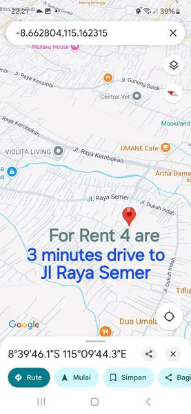 image LEASEHOLD LAND ( TANAH DIKONTRAKKAN ) 4 ARE , NEAR SEMER ROAD , KEROBOKAN , BALI . (2)