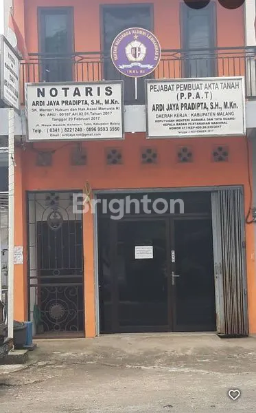 RUKO PINGGIR JLN KEDOK-TUREN  MALANG