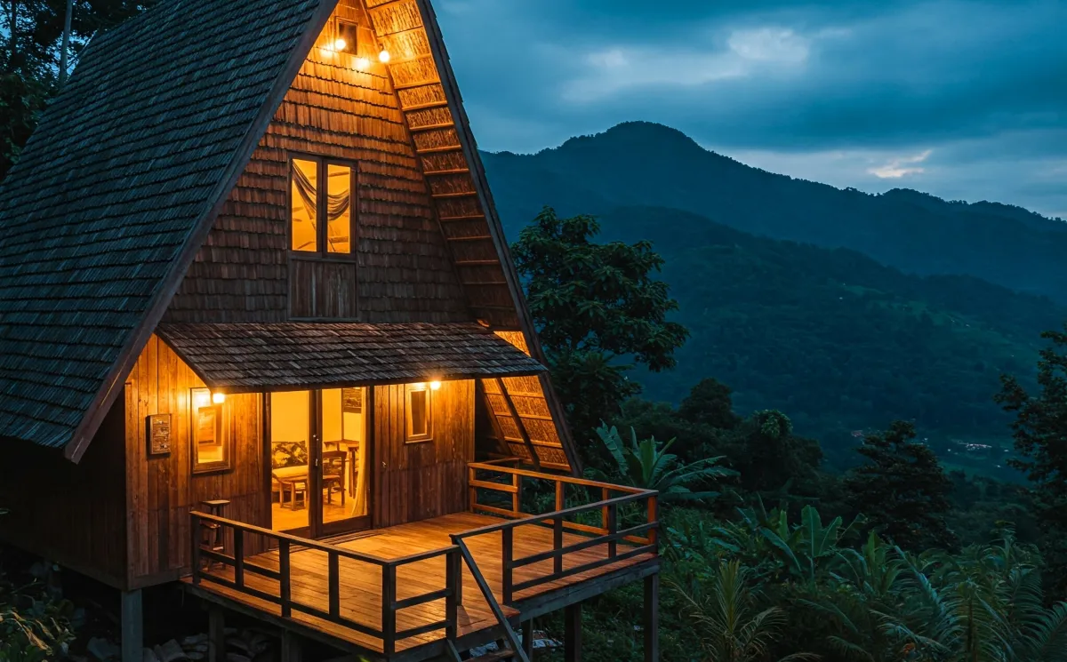 model rumah kayu sederhana tapi indah 2