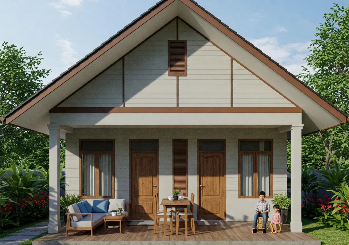 model rumah sederhana 1 lantai type 36 45 6