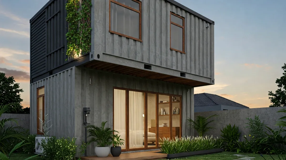 model rumah kontainer sederhana tapi kreatif 8