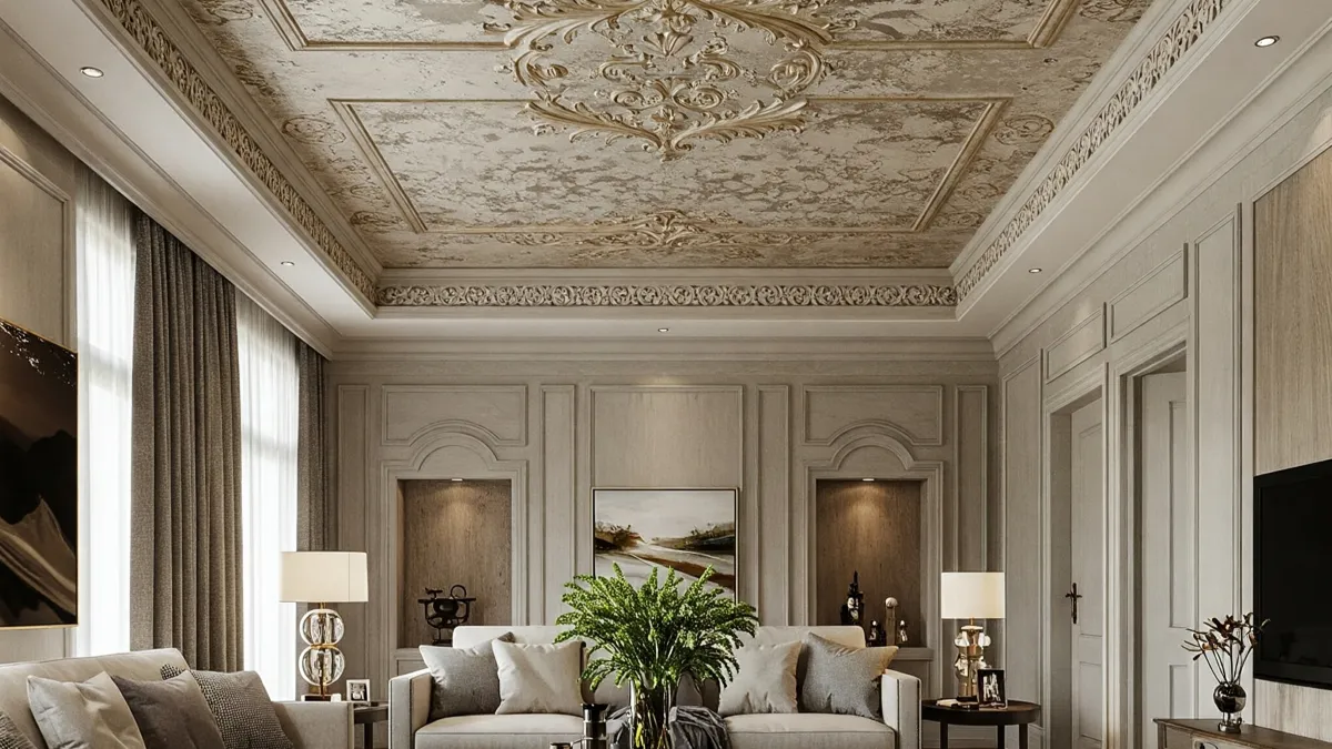 foto plafon rumah bertekstur 12