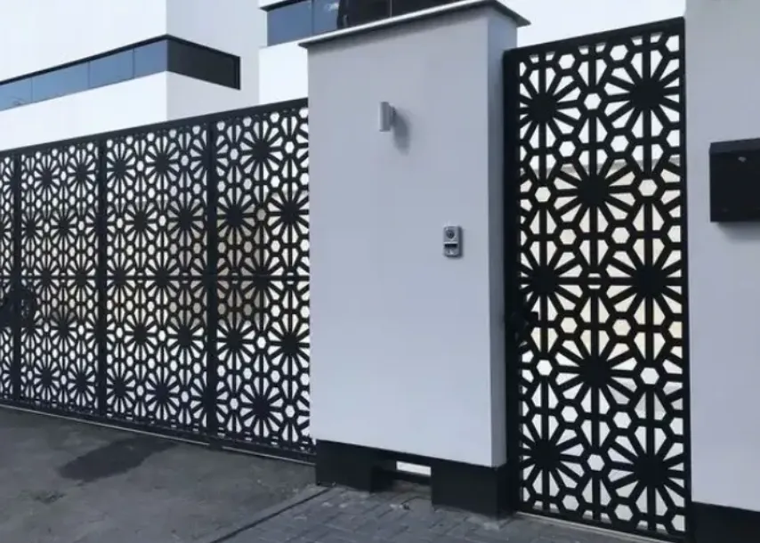 pagar tembok dan laser cut