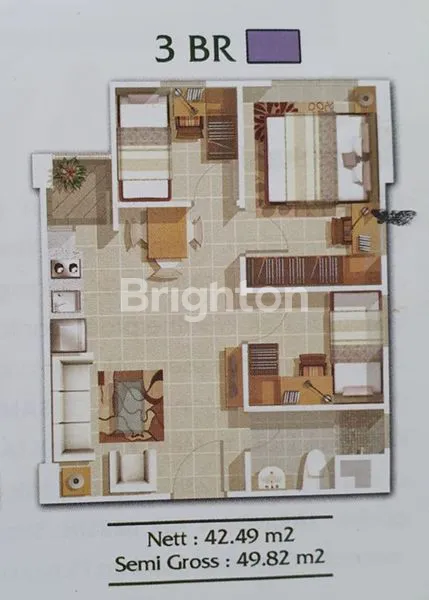 image APARTEMEN GREEN BAY PLUIT, 3BR FULL FURNISH DAN SIAP HUNI (8)