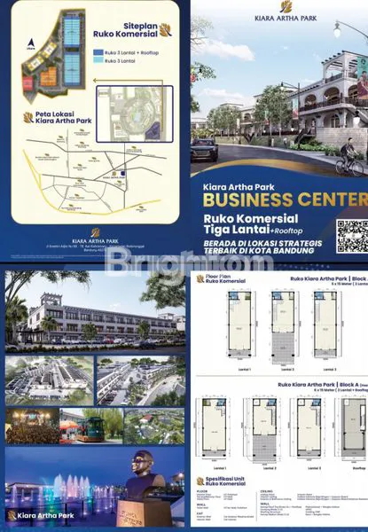 RUKO KOMERSIAL DI LOKASI STRATEGIS TERBAIK DI KOTA BANDUNG