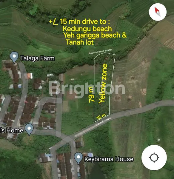 image FREEHOLD ( TANAH DIJUAL ) 10 - 15 MENIT BERKENDERAAN KE PANTAI . (2)